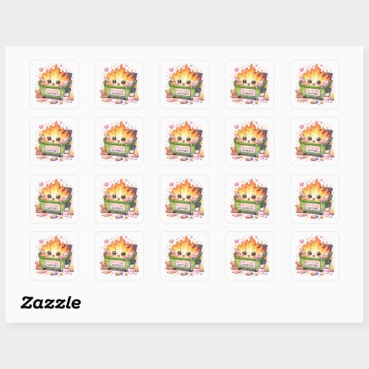 Sticker voor emotionele steunbrand (Vel)