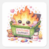 Sticker voor emotionele steunbrand (Voorkant)