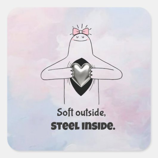 Sticker voor empowerment van sterke vrouwen (Voorkant)