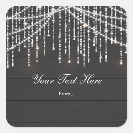 Sticker voor favoriete Rustic Wood & Glam Sparkle- (Voorkant)