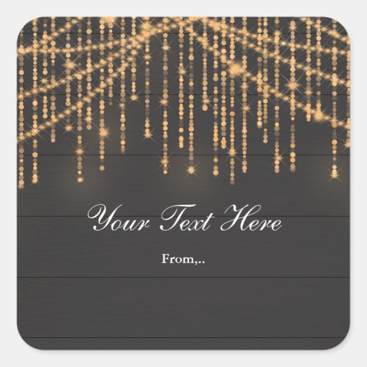 Sticker voor favoriete Rustic Wood & Glam Sparkle- (Voorkant)