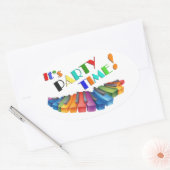 Sticker voor feestkleur (Envelop)