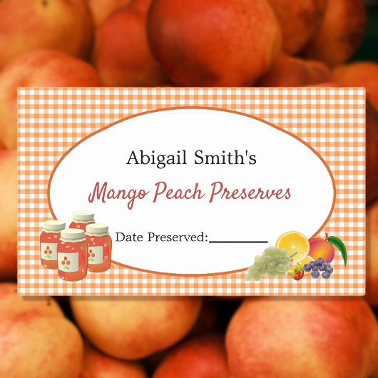 Sticker voor fruit in pot voor algemeen gebruik