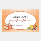 Sticker voor fruit in potten voor inmaken (Voorkant)