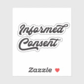Sticker voor geïnformeerde toestemming (Vel)