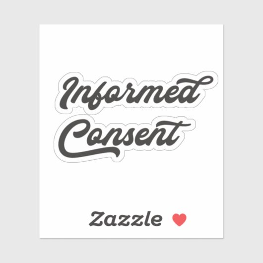 Sticker voor geïnformeerde toestemming (Vel)