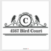 Sticker voor gepersonaliseerde e-mailboxadressen (Vel)