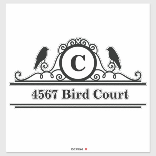 Sticker voor gepersonaliseerde e-mailboxadressen (Vel)