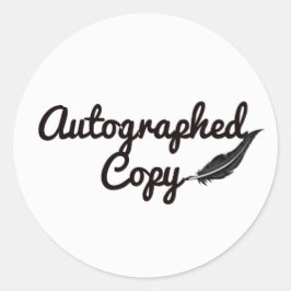 Sticker voor gesigneerde kopie