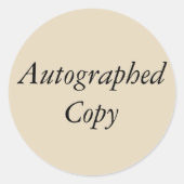 Sticker voor gesigneerde kopie (Voorkant)