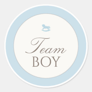 Sticker voor geslacht onthulling 'Team Jongen' knu