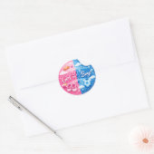 Sticker voor geslachtsonthulling – Meisje of Jonge (Envelop)