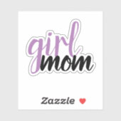 Sticker voor Girl Mom (Vel)