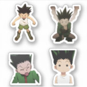 sticker voor grappige gon hunter x hunter animter (Voorkant)