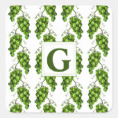 Sticker voor groene druiven (Voorkant)