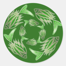 Sticker voor groene viscirculatie