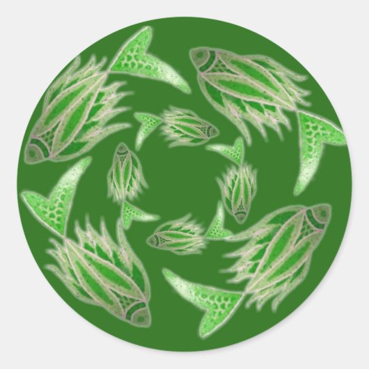 Sticker voor groene viscirculatie (Voorkant)