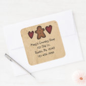 Sticker voor harten en ontbijtkoek (Envelop)