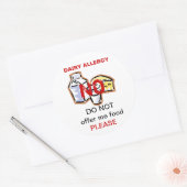 Sticker voor het etiket van zuivelproducten (Envelop)