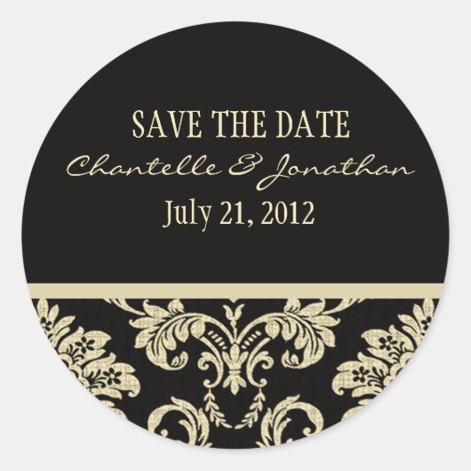 Sticker voor het huwelijk tussen zwarte en ivoor (Voorkant)