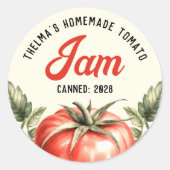 Sticker voor het inblikken van tomatenjam (Voorkant)