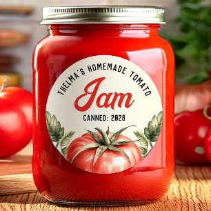 Sticker voor het inblikken van tomatenjam