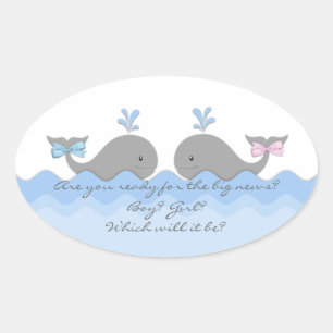 Sticker voor het onthullen van het geslacht van ee