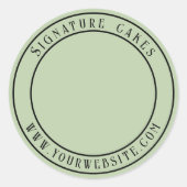 Sticker voor het verpakken van taarten (Voorkant)