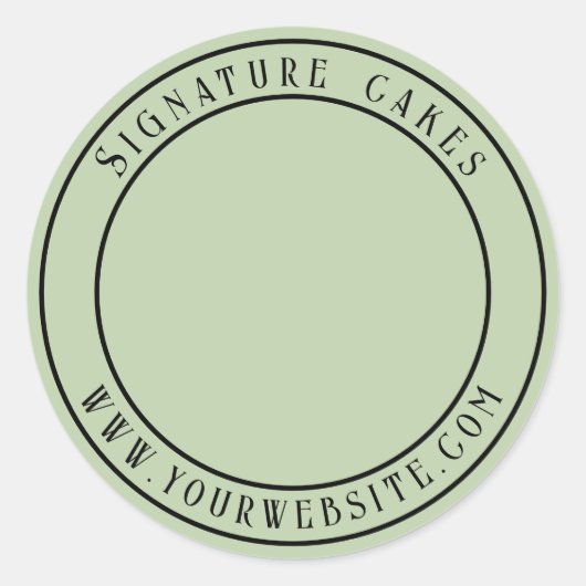 Sticker voor het verpakken van taarten (Voorkant)