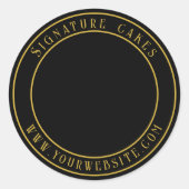 Sticker voor het verpakken van taarten (Voorkant)