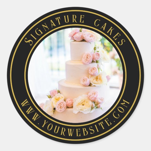 Sticker voor het verpakken van taarten (Voorkant)