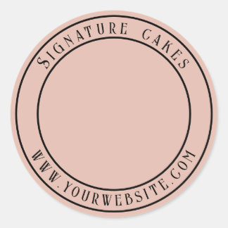 Sticker voor het verpakken van taarten