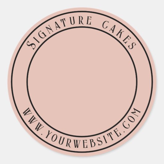 Sticker voor het verpakken van taarten (Voorkant)