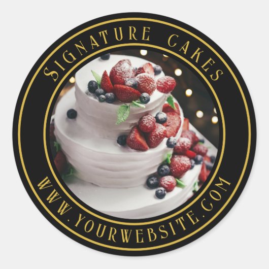 Sticker voor het verpakken van taarten (Voorkant)