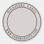 Sticker voor het verpakken van taarten (Voorkant)