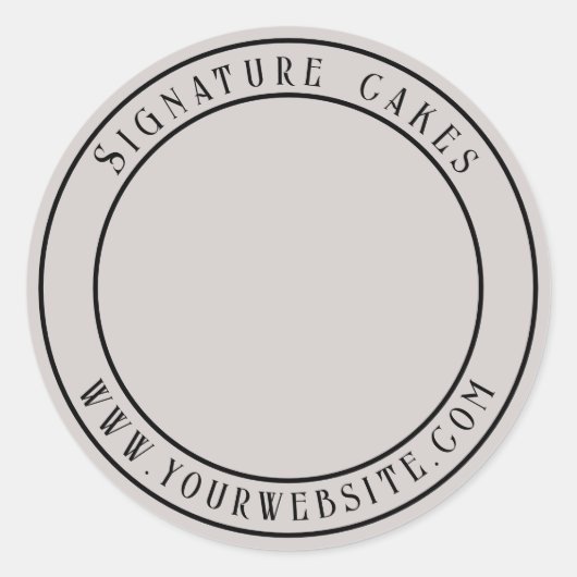 Sticker voor het verpakken van taarten (Voorkant)