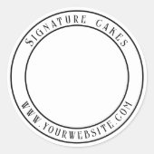 Sticker voor het verpakken van taarten (Voorkant)