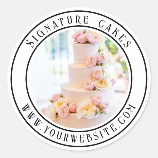 Sticker voor het verpakken van taarten (Voorkant)
