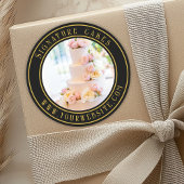 Sticker voor het verpakken van taarten