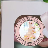 Sticker voor het verpakken van taarten