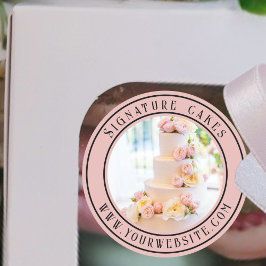 Sticker voor het verpakken van taarten