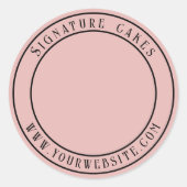 Sticker voor het verpakken van taarten (Voorkant)