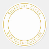 Sticker voor het verpakken van taarten (Voorkant)