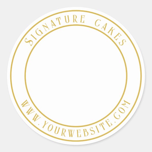 Sticker voor het verpakken van taarten (Voorkant)