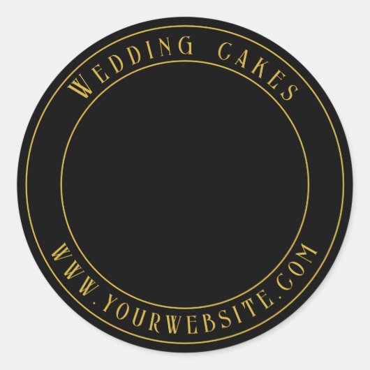 Sticker voor het verpakken van taarten (Voorkant)