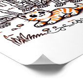 Sticker voor het verzamelen van skeletten Poster (Hoek)