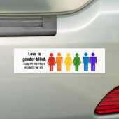 Sticker voor Huwelijksgelijkheid (Op auto)