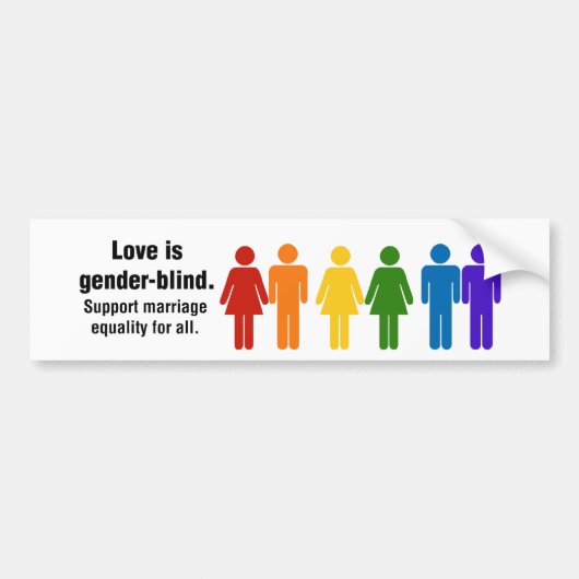 Sticker voor Huwelijksgelijkheid (Voorkant)
