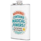 Sticker voor hydratatiewaarschuwing heupfles (Links)