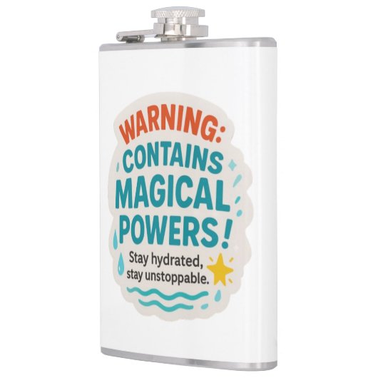 Sticker voor hydratatiewaarschuwing heupfles (Links)